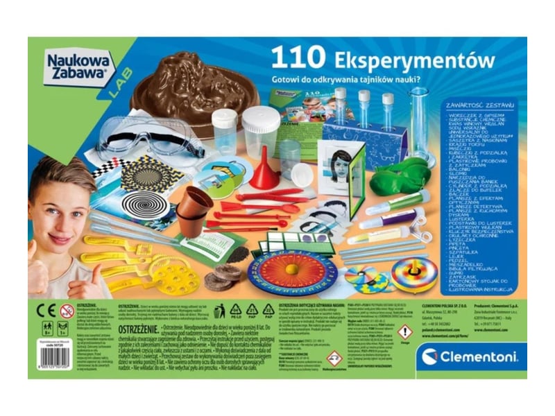  Coffret scientifique clementoni 50720 science  and  jeu - 110 expériences 8005125507207 - Conforama B