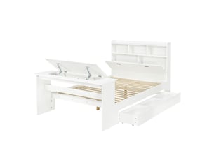 Lit combiné 140x200 cm <strong></strong>  <strong></strong> coloris blanc