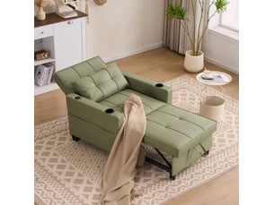 Fauteuil convertible  <strong>WISHDOR</strong> Tissu vert