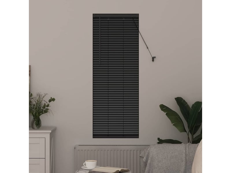  Store vénitien, store de fenêtre noir 130 x 45 cm 25 mm aluminium cf48076  - Conforama C