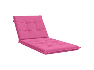 Coussin de transat, coussin pour bain de soleil gemert 100 % polyester rose 190 x 70 x 9 cm cf56181