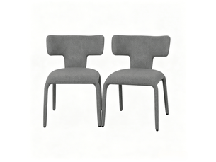 Chaises modernes contemporaines pour salon, cuisine et bureau – dossier courbé, 2 chaises à manger
