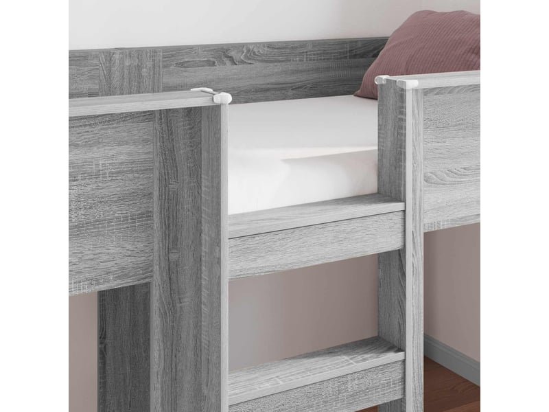  Lit superposé pour enfants - lit jeune gris sonoma 90 x 190 cm  - Conforama C