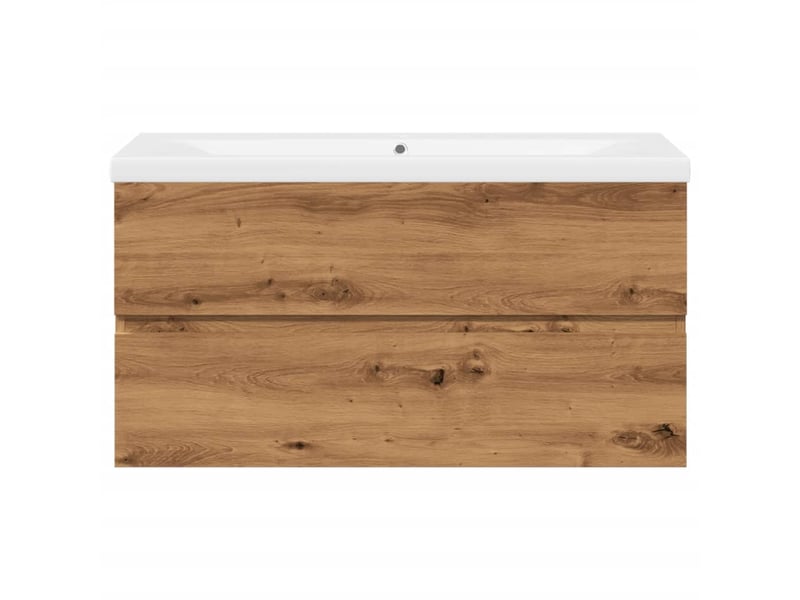 Armoire lavabo avec bassin intégré chêne artisanal shl4036 - Conforama E