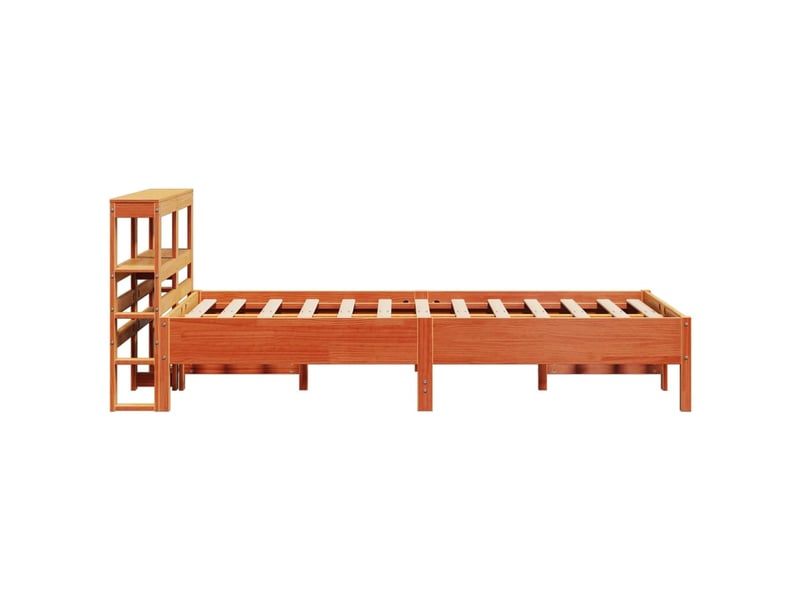  Lit double- lit adulte -  cadre de lit sans matelas  marron 120x190cm bois pin massif  - Conforama D