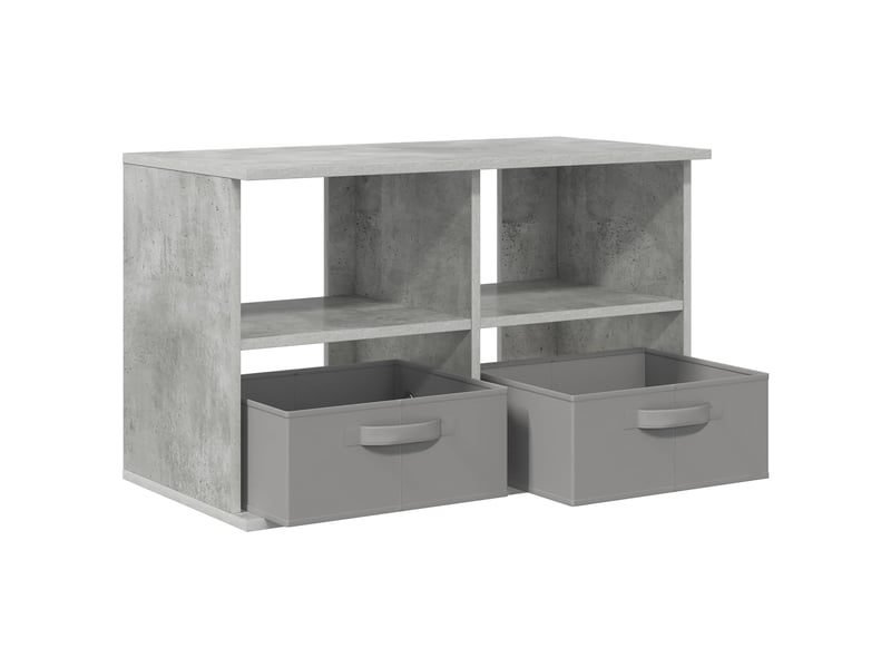  Support de télévision avec tiroir gris béton 79x40x48 cm  - Conforama E