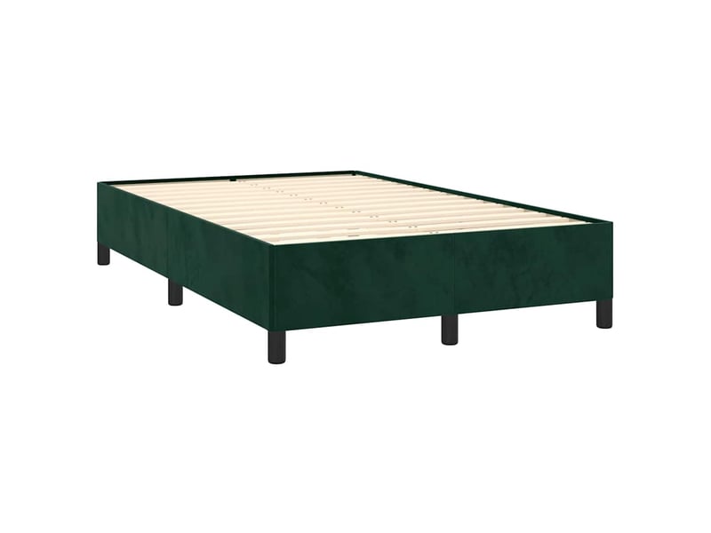  Lit double- lit adulte -  cadre de lit sans matelas vert foncé 120x190 cm velours  - Conforama B