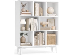 Bibliotheque coloris  blanc  HELLOSHOP 26  - 24 cm x 107.4 cm