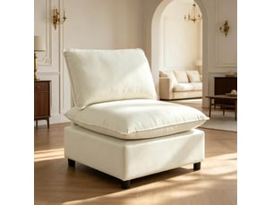 Fauteuil fixe <strong>MODENVIE</strong> <strong></strong> Coton / Polyester beige vendu A l'unité