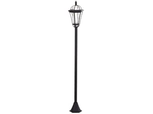 Lot de 2 lampadaires solaires led 18,5x18,5x129 cm ip44 noirs