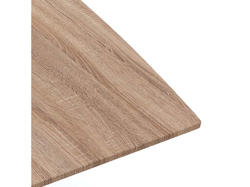 Table extensible en chêne avec pieds en métal 90x160210cm queens - chêne  - Conforama C