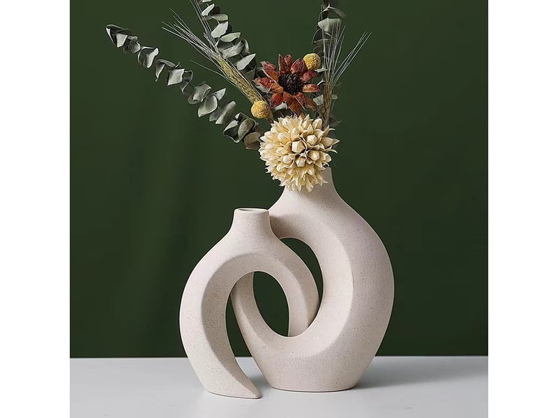  Vase céramique design décoration de table moderne pour maison, fête, centre de table de mariage  - Conforama E
