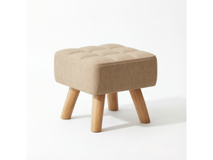 Pouf / repose pied  27x27x26cm marron