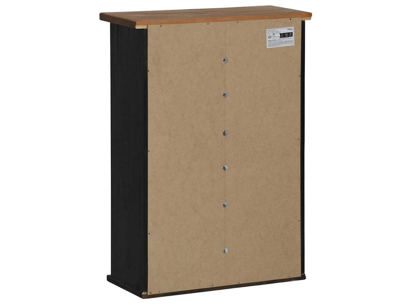 Meuble de rangement, armoire suspendue halden porte coulissante noir 49x22,5x70cm - Conforama E
