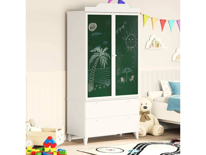  Armoire de rangement créatif pour enfants roros blanc 90x45x180 cm  - Conforama D