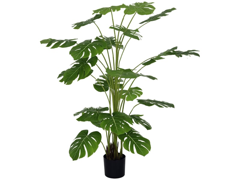 Plante artificielle arbre artificiel monstera deliciosa avec pot inclus hauteur 180 cm intérieure vert - Conforama A