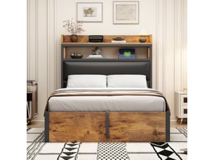 Lit coffre 90x200 cm <strong>REDOM</strong>  <strong></strong> coloris noir
