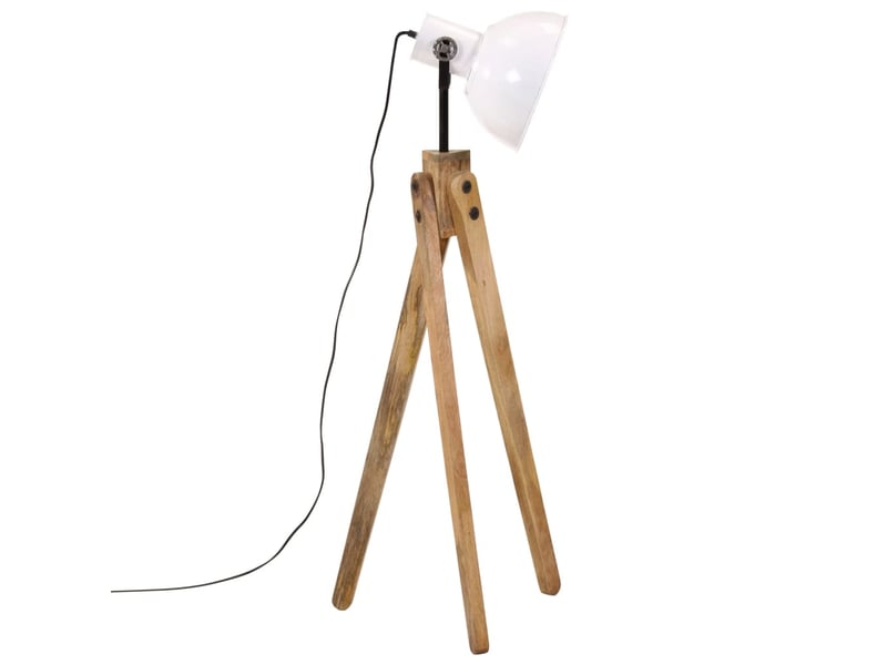 Lampadaire salon, lampe sur pied 25 w blanc 45x45x120 cm e27  - Conforama D