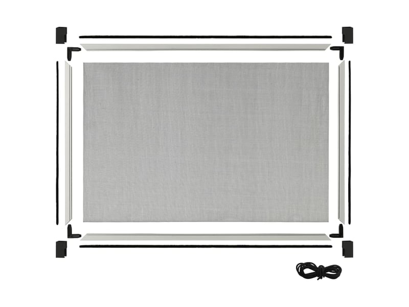 Vidaxl moustiquaire extensible pour fenêtres blanc (75-143)x50 cm  - Conforama D