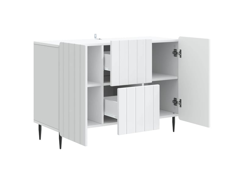 Buffet - bahut - meuble de rangement blanc 89 x 34,5 x 62 cm bois d'ingénierie - Conforama E