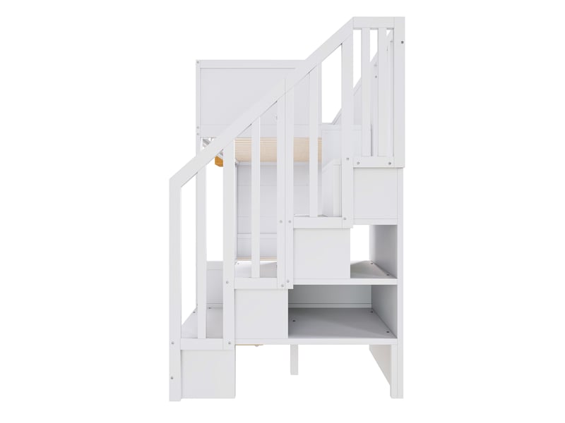 Lit superposé en bois blanc 90x200 cm - Conforama E