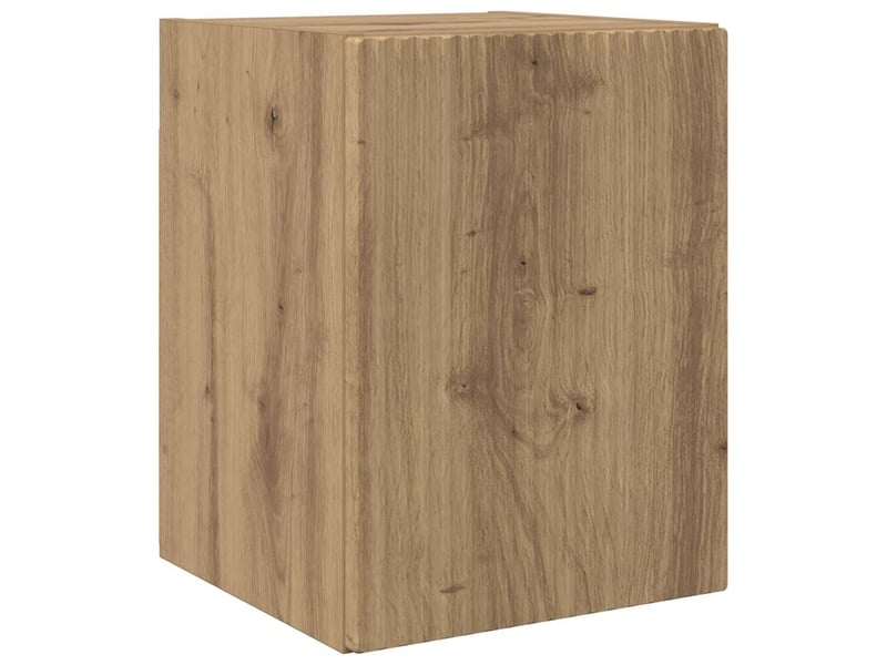  Meuble tv - banc tv - meuble de rangement mural 2 pcs chêne artisan bois d'ingénierie  - Conforama E