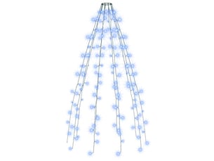 Guirlande lumineuse d'arbre de noël 150 led bleu 150 cm