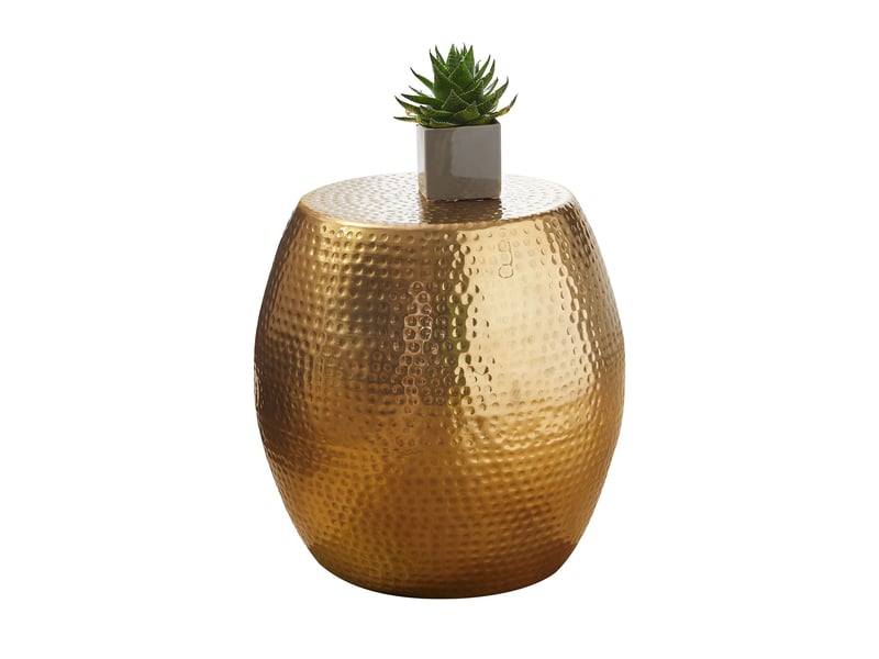  Table basse ronde 42x42 cm en aluminium doré  - Conforama D