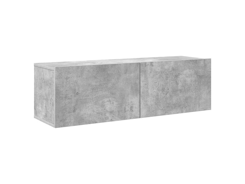  Ensemble de meubles tv - banc tv - meuble de rangement 7 pcs gris béton bois d'ingénierie  - Conforama E