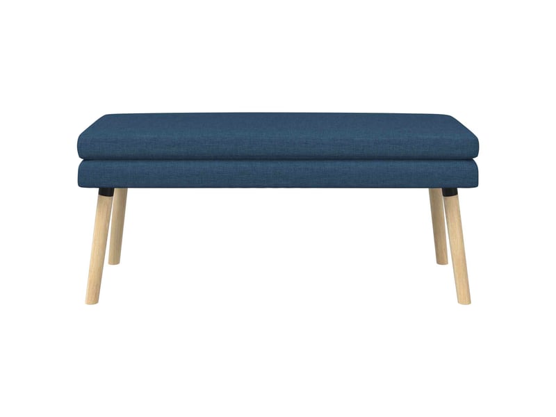  Banc d'entrée, banc à double couche bleu 110x40x47 cm tissu  - Conforama E