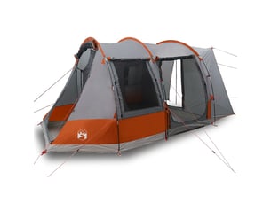 Tente voiture pour camping 2 personnes gris et orange imperméable shl91895