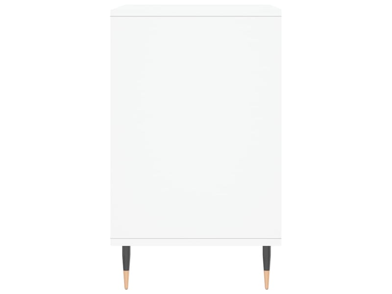 Meuble à chaussure blanc brillant 102x36x60 cm bois ingénierie shl2474  - Conforama E