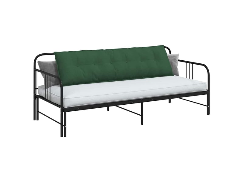 Coussin de dos, coussin de dossier vert jungle 180 x 50 cm tissu en velours côtelé cf55112 - Conforama C