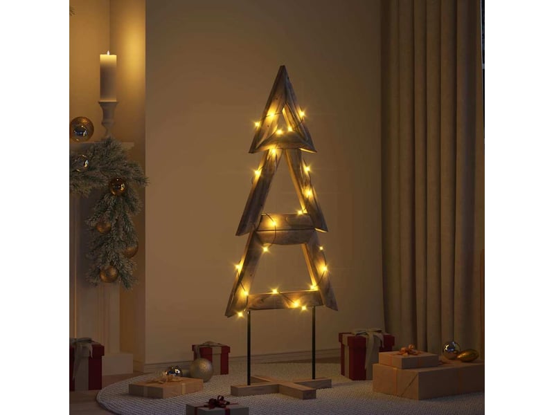  Sapin de noël, arbre de noël marron 149,5 cm bois de teck solide  - Conforama B