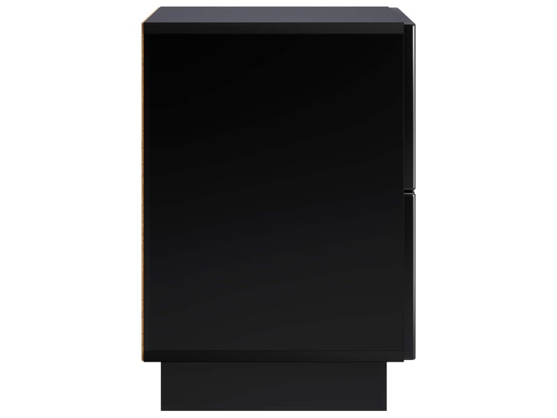 Table de chevet - cabinet de chevet - table de nuit 2 pièces noir 33,5 x 34,5 x 50 cm - Conforama D