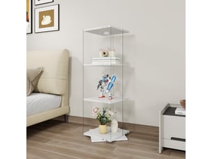Vitrine coloris blanc <strong>SHOPENTRA</strong> <strong></strong> - 38 cmx121 cm