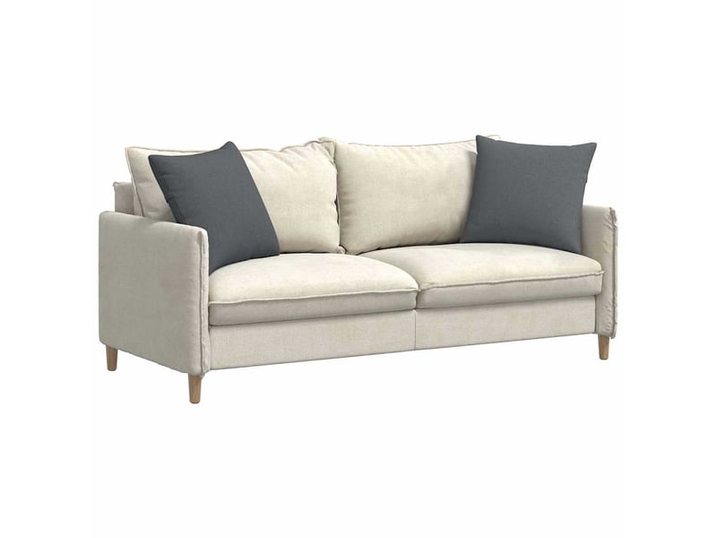 Lot de 2 coussins de canapé, coussins décoratifs tissu gris foncé 50 x 50 cm cf58864 - Conforama C
