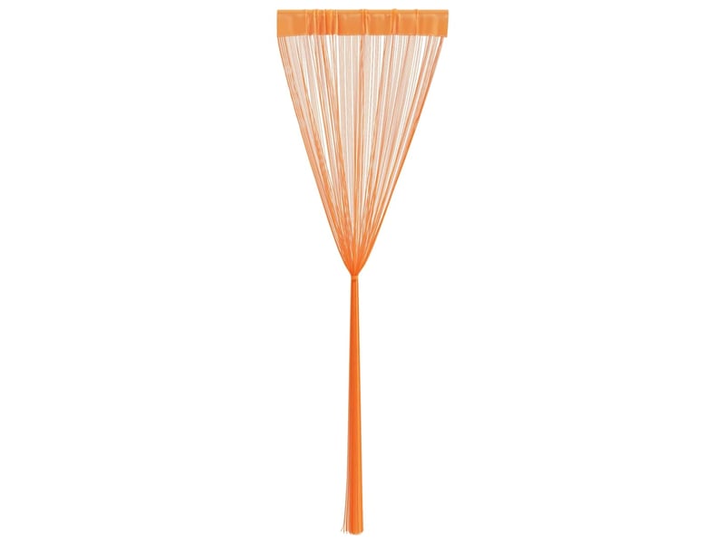  Lot de 2 rideaux en fils, rideau de porte 140 x 250 cm orange cf43849  - Conforama E