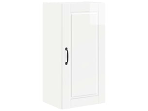 Meuble mural de cuisine, armoire de cuisine blanc brillant 40x31x80cm shl6186