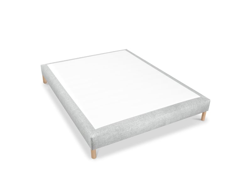  Sommier tapissier tissu sisal - gris - 160x200 3SO0205181620.C46 - Conforama B