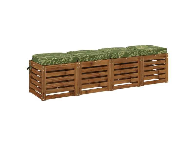  Lot de 4 coussins de siège, coussins d'assise soest 100 % polyester cf60758  - Conforama C