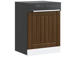 Panneau de lave-vaisselle chêne marron bois d'ingénierie shl6201