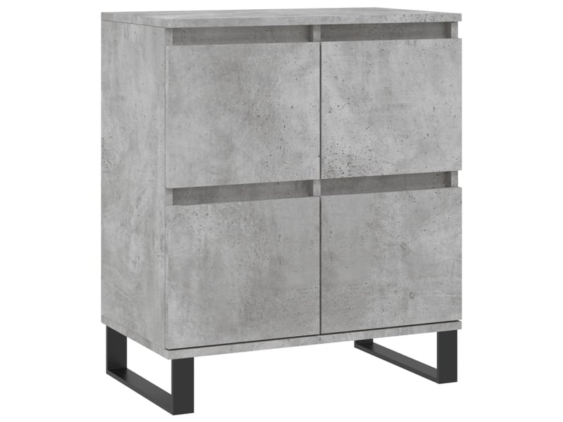  Buffets 2 pcs - bahut - meuble de rangement gris béton bois d'ingénierie  - Conforama E