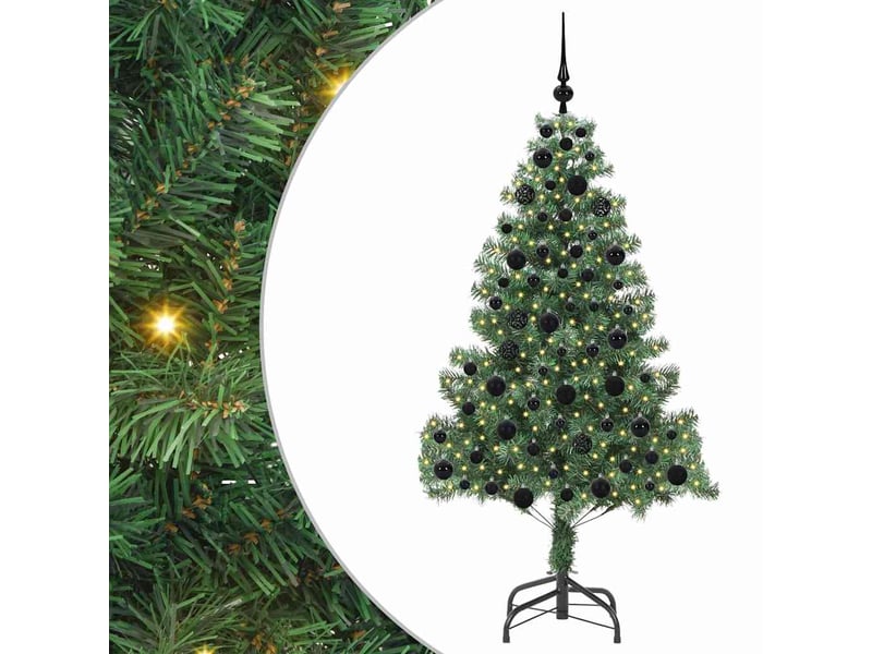  Sapin de noël, arbre de noël vert 180 cm pvc shl8757  - Conforama A