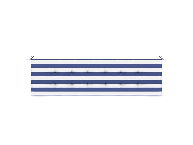  Coussin de banc, coussin d'assise, coussin de canapé tissu oxford rayure bleue 180 x 50 x 3 cm cf53818  - Conforama A
