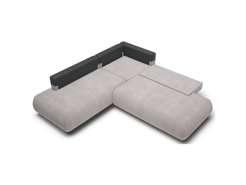 Selsey armone - canapé d'angle convertible - 265 cm - gris clair Armone - Conforama D