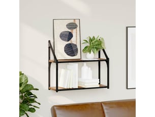 Étagère flottante, étagère suspendue montage mural bois ancien 60 x 21 x 51 cm cf42457
