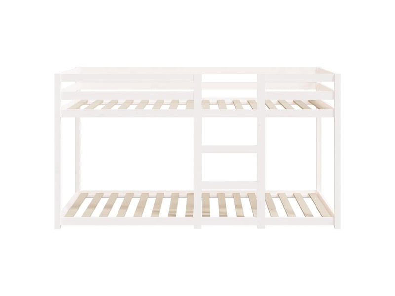  Lit simple- lit adulte -  lit superposé sans matelas blanc 80x200 cm bois de pin massif  - Conforama D