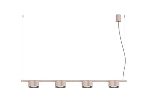 Lustre ovio 4 taupe gx53 aluminium moderne 208x122x12cm