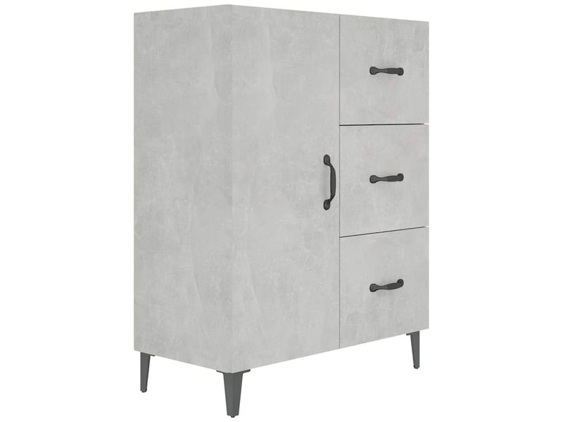  Buffet - bahut - meuble de rangement gris béton 69,5x34x90 cm bois d'ingénierie  - Conforama A